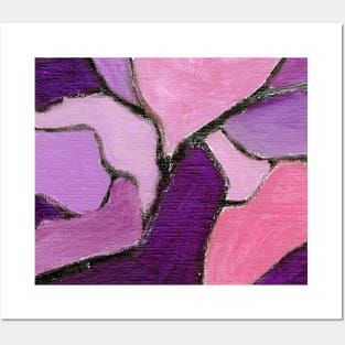 Abstract Painting 2c39 Fandango Fuchsia Lavender Posters and Art